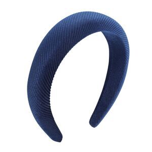 Thread Solid Headbands Blue
